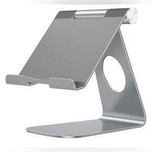 iPad/ Tablet stand holder. Angle adjustable. Aluminum. Excellent condition.